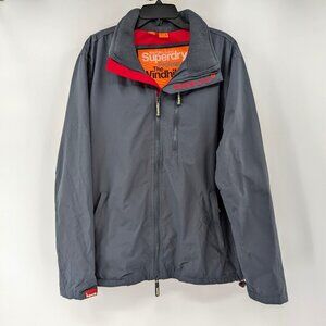 SUPERDRY Jacket‎ Men's 2XL Gray Professional The Windhiker Japan Zip Outdoors